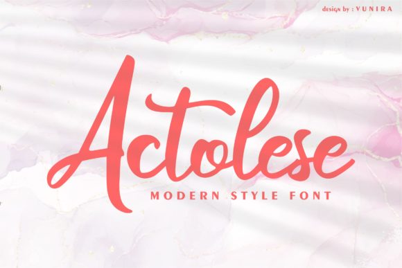 Actolese: A Delicate Handwritten Typeface for Elegant Brand Identity