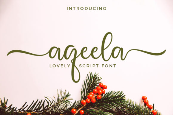 Aqeela Script Font Review: A Lovely Typeface for Brand Identity