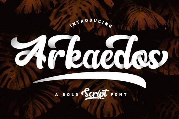 Arkaedos Typeface Review: Bold Handwritten Style for Modern Brand Identity