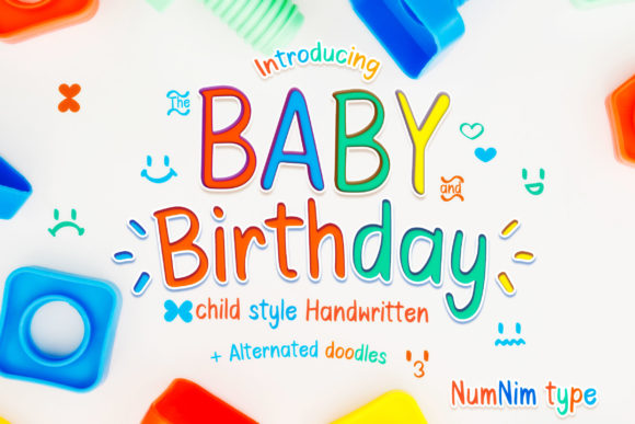 Baby Birthday Typeface: A Handwritten Touch for Brand Identity