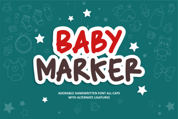 Baby Marker: A Whimsical Handwritten Font for Quirky Brand Identities