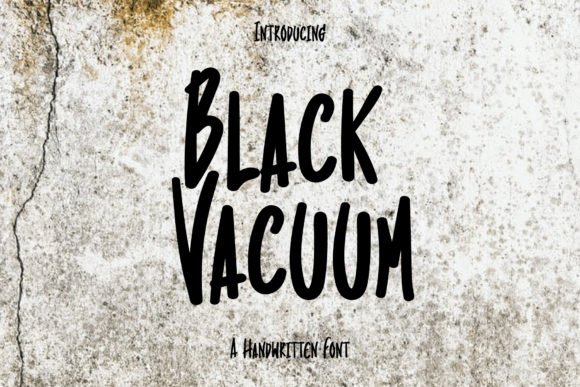 Black Vacuum Typeface: A Web Designer’s Take on Casual Script Typography