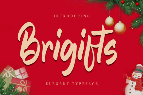 Brigifts: A Cheerful Script Font for Modern Editorial Design