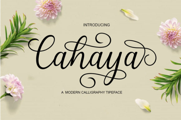 Cahaya: A Script Amp Typeface for Elegant Campaign Design