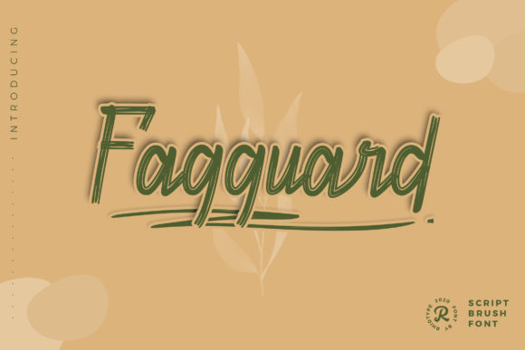 Fagguard Typeface Review: Elevating Campaign Visuals with Brushed Script Style