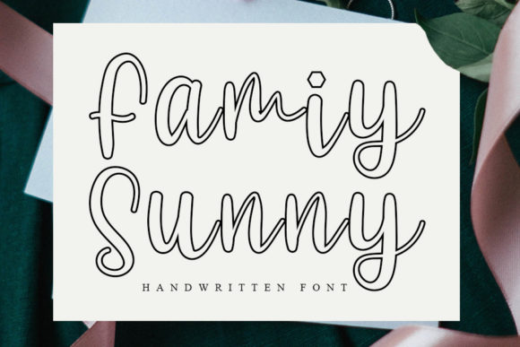 Family Sunny: A Handwritten Font for Warm, Polished Brand Identity