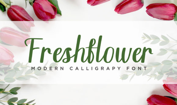 Freshflower Typeface: A Modern Script for Digital Branding