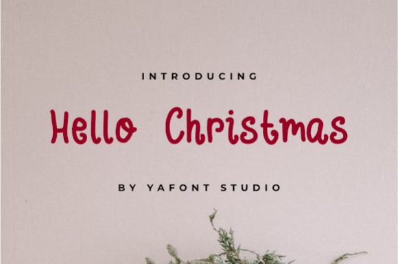 Hellow Christmas: A Handwritten Font for Festive Editorial Design