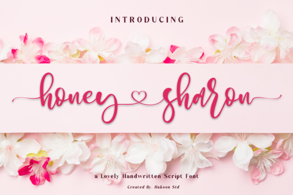 Honey Sharon: A Modern Script Font for Editorial Design