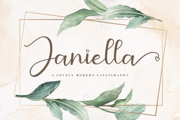 Janiella: A Romantic Script Font for Elegant Brand Identity