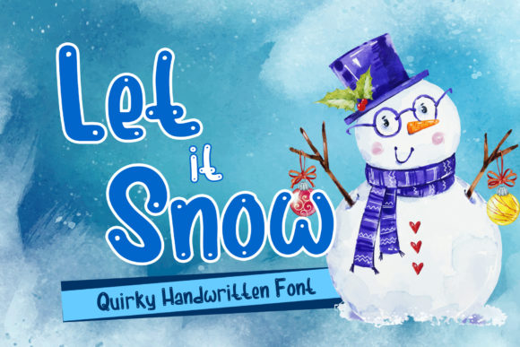 Let It Snow: A Handwritten Font for Editorial Warmth