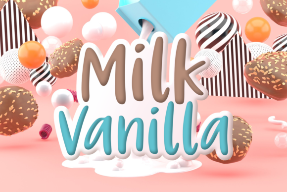 Milk Vanilla Typeface: A Sweet Handwritten Font for Digital Branding