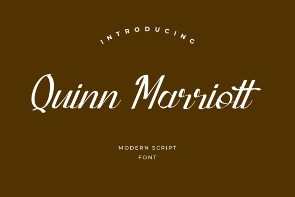 Quinn Marriott: A Handwritten Font for Authentic Brand Identity