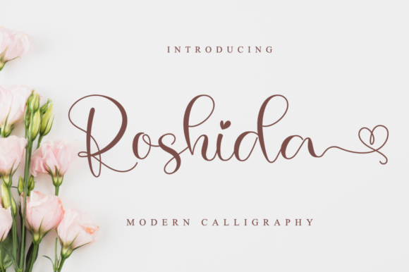 Roshida: A Script Amp Typeface for Elegant Campaign Design