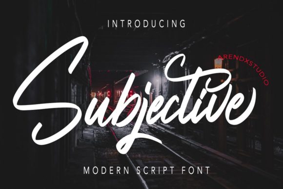 Subjective: The Script Font for Scroll-Stopping Visuals