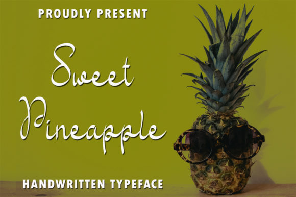 Sweet Pineapple: A Delicate Handwritten Typeface for Romantic Branding