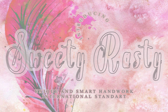 Sweety Rasty: A Handwritten Typeface for Bold Craft Designs