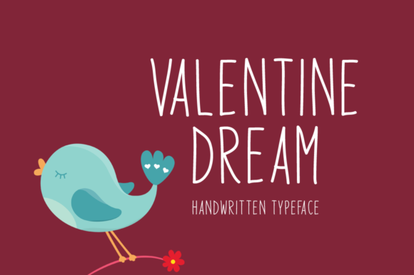 Valentine Dream: A Handwritten Font for Editorial Design