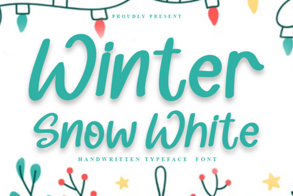 Winter Snow White: A Handwritten Typeface for Editorial Design
