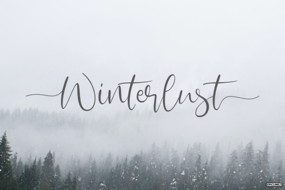 Winterlust Handwritten Font for Crafts and Branding